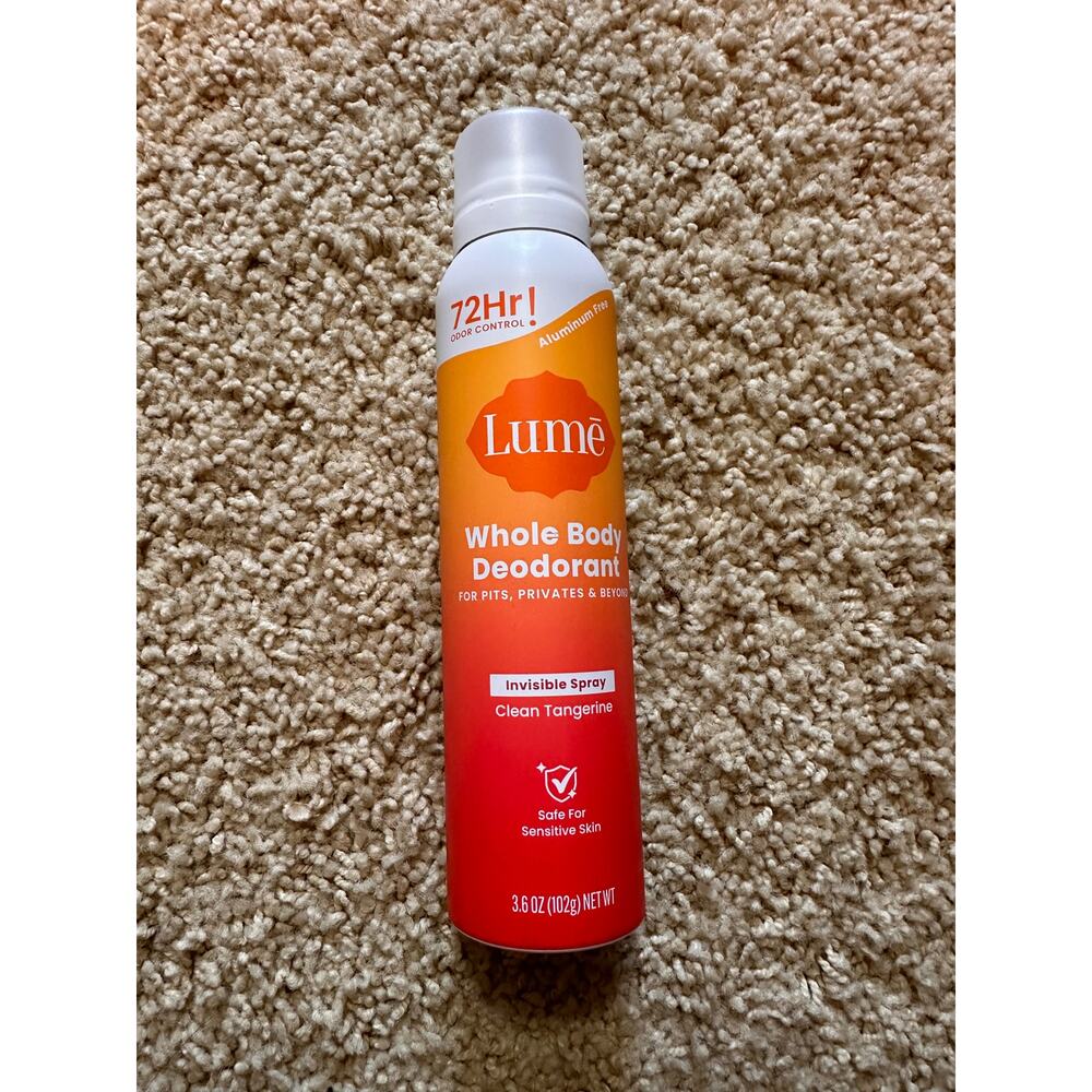 Lume Whole Body Deoterant Clean Tangerine NEW 3.6oz